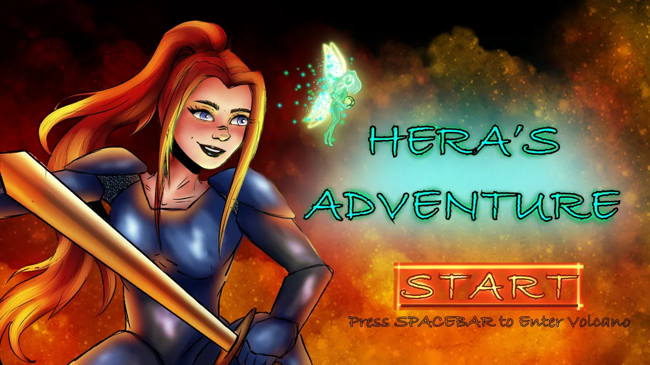 Hera's Adventure game splash screen